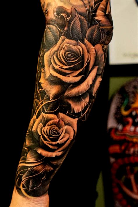 arm tattoos with roses